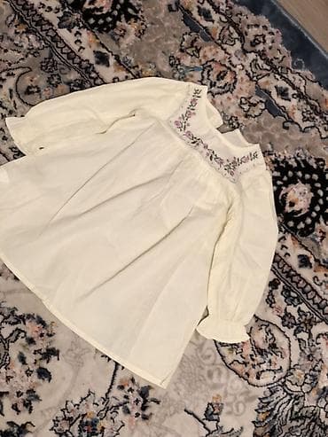 Детское платье, цвет - Белый, Новый