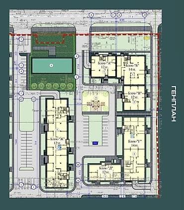 Батирлер: 2 бөлмө, 65 м², Технопарк Элитка, 6 кабат, ПСО (өз алдынча бүтүрүү) — 3