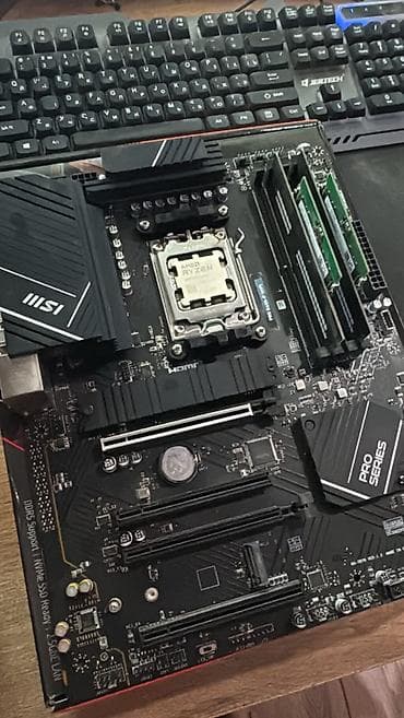 материнска плата: Материнская плата для ПК, Б/у, MSI, AM5, ATX — 1