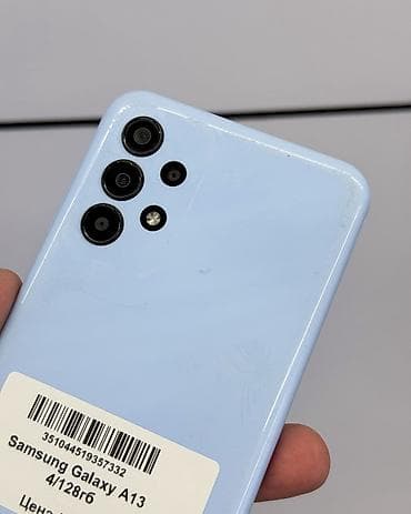 samsun s 10: Samsung Galaxy A13, Б/у, 128 ГБ, цвет - Голубой, В рассрочку, 2 SIM — 3