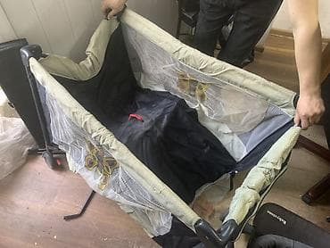 Детский мир: Прогулочная коляска BabyStone + детский манеж/кроватка Коляска: - — 2