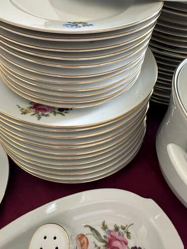набор посуды с каменным покрытием vicalina отзывы: Фарфор немецкого качества! Столовый сервиз «Мейсенский букет» — 10
