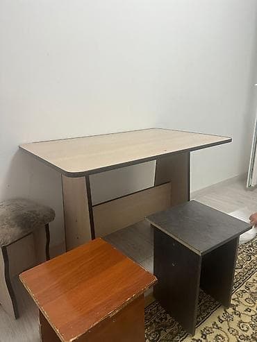 тумбочки в прихожую: Набор мебели для дома: шкаф, комод, стол и табуреты - Шкаф-гардероб — 3