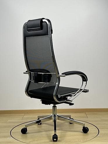 office table: Офисное кресло, Новый, С колесиками, цвет - Черный, Экокожа, Бесплатная доставка — 4