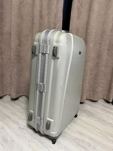 Сумкалар: Чемодан, Материалы: Желим, Чоң (70 л ашык, Катуу корпус — 1