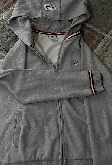 Толстовкалар: Эркектердин толстовкасы, M, Fila, Жаңы, түсү - Боз, Өзү алып кетүү, Акылуу жеткирүү — 1