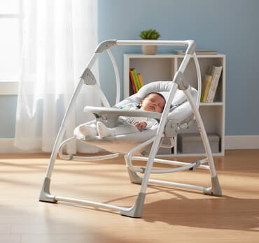 электронный машина детский: Люлька, Новый, Колыбель, Переноска, Качалка, Металл, цвет - Серый, Самовывоз — 1