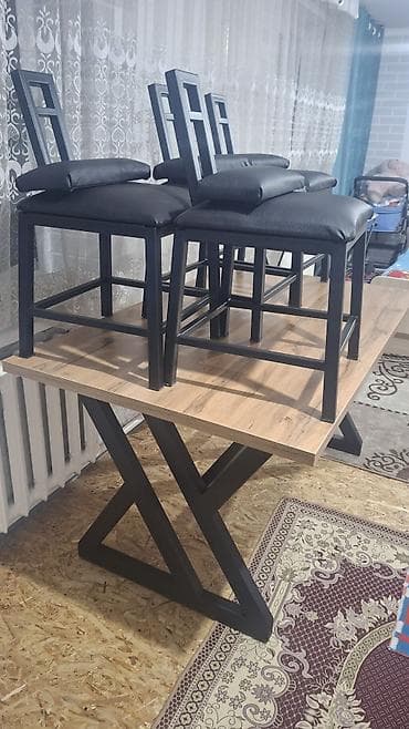 Стул для кухни, Железо, цвет - Черный