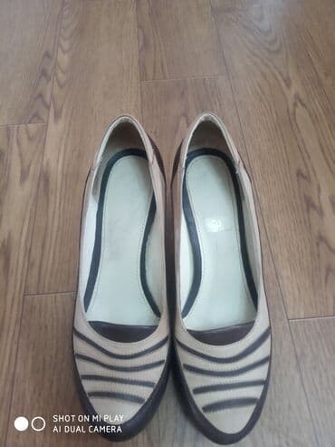 туфли беж цвет: Туфли, 37, Verona, Б/у, цвет - Бежевый, Самовывоз — 1