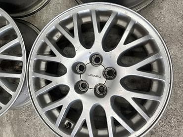 два колеса: Литые Диски R 16 Subaru, Комплект, отверстий - 5, Б/у — 3