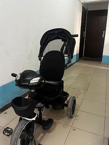 велосипедный насос: Детский велосипед, 3-колесный, 4 - 6 лет, Для мальчика, Б/у — 4