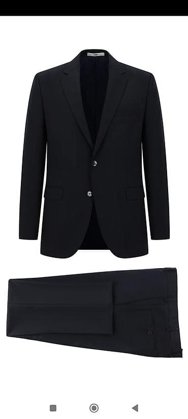 джинс костюм: Классический мужской костюм-двойка - Состав: пиджак и брюки в едином — 1