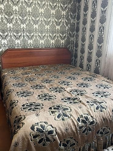 Эмерек гарнитурлары: Уктоочу бөлмө гарнитуру, Колдонулган, Эки кишилик керебет, Шкаф, Комод, Кыргызстан, МДФ, түсү - Күрөң — 1