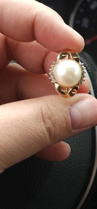 бренда: Золото 585 пробы почти 10грамм (9.93) - Вставки: натуральный жемчуг — 5