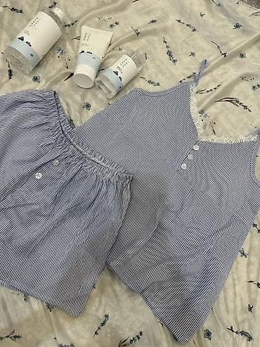 Женские домашние комплекты и платье 1) Пижамный комплект из 2