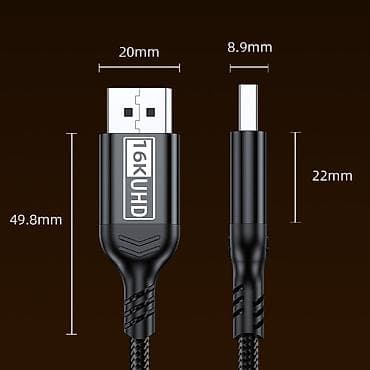 z generation: Кабель DisplayPort 2.1, UHD 16K, длина 2 м. - Пропускная способность — 4