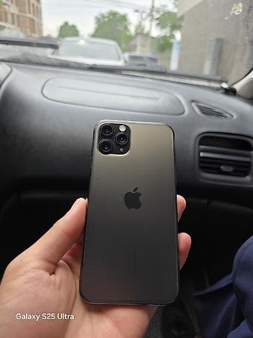 iphone 11 pro бу купить: IPhone 11 Pro, Б/у, 64 ГБ, Black Titanium, Защитное стекло, Чехол, 71 % — 1