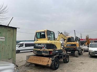 миний эксковатор: Экскаватор, Hyundai, 2012 г., Колесный — 3