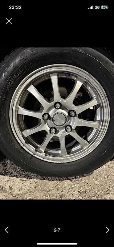 diska 13: Литые диски R15 114.3 с шинами - Размер шин: 205/65 R15 94V Обмен — 1