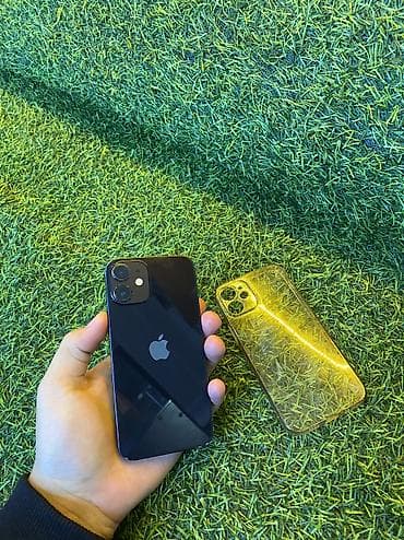 IPhone 12 mini, Б/у, 128 ГБ, Jet Black, Чехол, 83 %