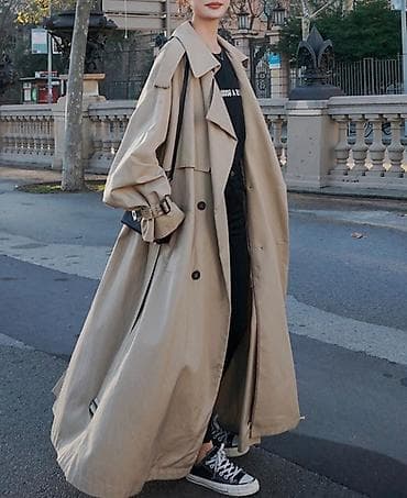 Плащ, Тренчкот, Двубортная модель, M