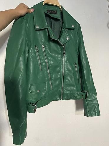 soft shell: Кожаная куртка, Косуха, Экокожа, Укороченная модель, L — 1