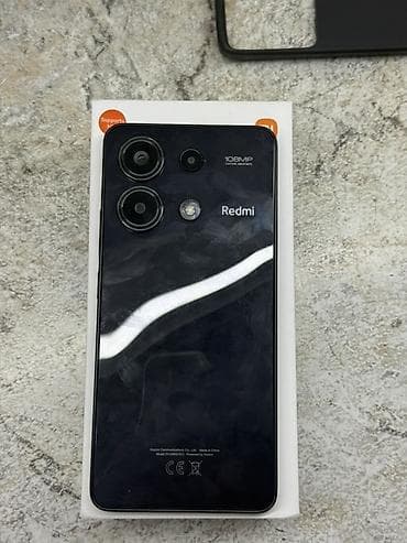 dark project: Redmi, Redmi Note 13, Б/у, 256 ГБ, цвет - Черный, 2 SIM — 1