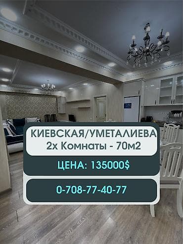 2017: 2 комнаты, 70 м², Элитка, 3 этаж, Евроремонт — 1