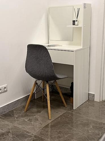 туалетный столик зеркало: Туалетный столик, Новый, С зеркалом, цвет - Белый, ЛДСП — 6