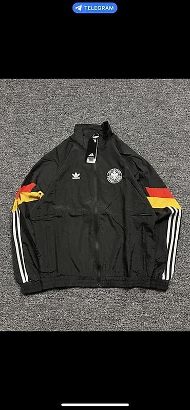 Спортивная куртка Adidas Germany - Цвет: черный с акцентами в цветах