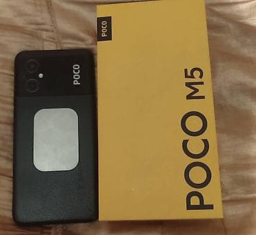 Poco M5, Б/у, 128 ГБ, цвет - Черный, 2 SIM