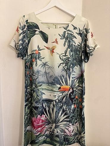 эспадрили: ☀️ Стильное летнее платье H & M Швеция с ярким тропическим — 1