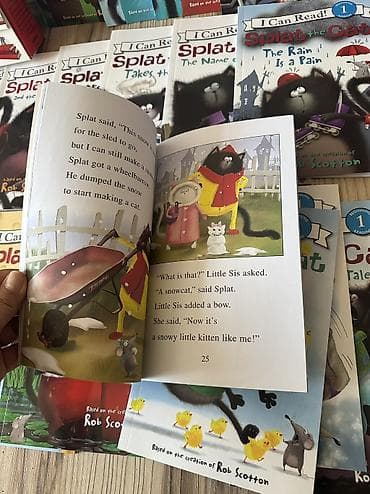 зария: Книги на английском серии I can read Splat the cat. Minecraft. Marvel — 4