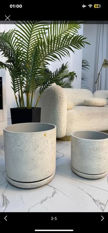 глинянные горшки: ✨Комбо-набор Дизайнерских горшков для цветов!!! ✔️✔️✔️  ♻️ Набор — 2