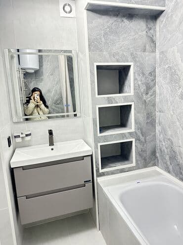 квартира элитка бишкек: 3 комнаты, 77 м², Элитка, 4 этаж, Дизайнерский ремонт — 14