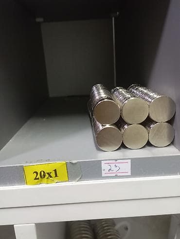 Неодимовые магниты 20×1 - Тип: дисковые неодимовые магниты (NdFeB) -