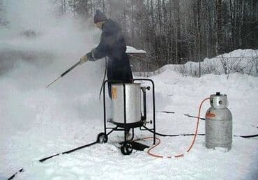 разморозка воды: Парогенератор чаще всего применяется при разморозке коммуникаций — 3