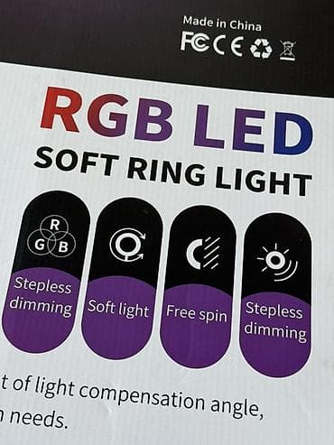 bluetooth speaker: 🔥 RGB кольцевая лампа ✔ Мягкий свет (для лица/съемок) ✔ RGB режимы — 4