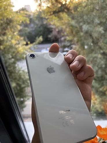 iphone 8 pro max: IPhone 8, Б/у, 64 ГБ, Natural Titanium, Чехол, 87 % — 8