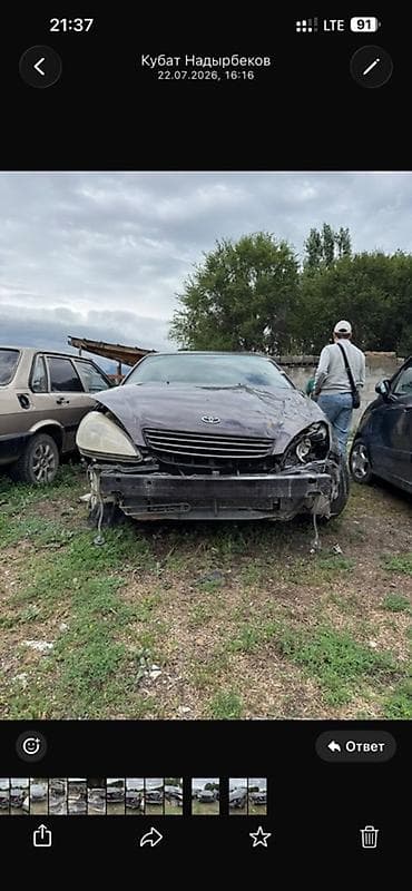 Toyota виндом (примерно 2003 седан, черный цвет, левый руль — 5