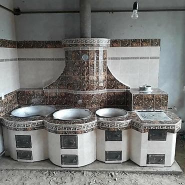 Печной комплекс для приготовления на открытом огне -