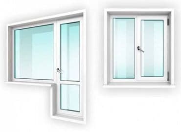 мансардные дома: ПВХ-окна с поворотно-откидной фурнитурой - Материал: белый — 1