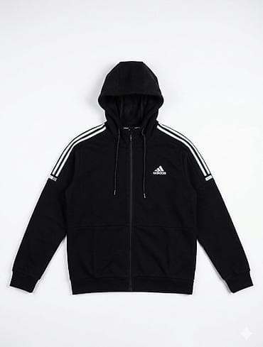 Толстовки: Толстовка с капюшоном adidas, черная - Классический дизайн с — 1