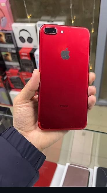 чехол поко х6 про: IPhone 7 Plus, Б/у, 128 ГБ, Красный, Чехол, 72 % — 1