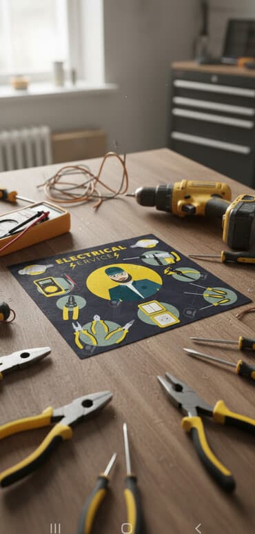 идиш жууганга жумуш: Электрик | Калкандарды орнотуу 6 жылдан ашык тажрыйба — 2