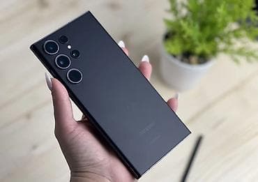 red megic: Samsung Galaxy S23 Ultra, Б/у, 256 ГБ, цвет - Черный, 1 SIM, eSIM — 1