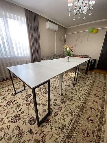 Стол трансформер Другое назначение, Раскладной стол, Длина, см: от 2м до 4,5м см at lalafo.kg Стол трансформер Другое назначение, Раскладной стол, Длина, см: от 2м до 4,5м см