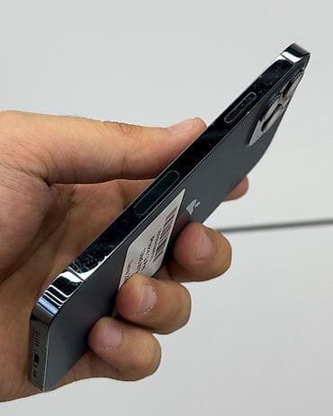 апл 12: IPhone 12 Pro, Б/у, 128 ГБ, Pacific Blue, Защитное стекло, Чехол, В рассрочку, 87 % — 5