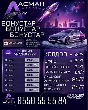 Требуется Водитель такси - С личным транспортом, Без опыта, Техподдержка, Подработка