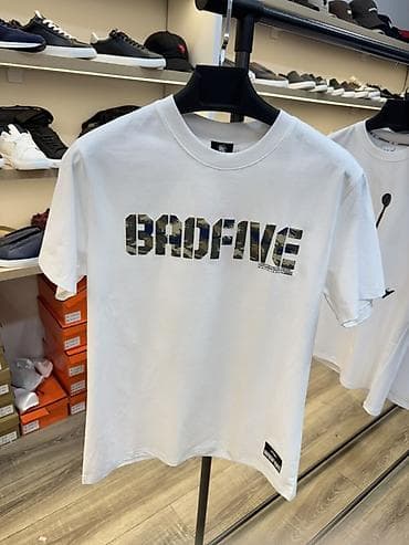 badfive: Мужская футболка, M, L, XL, Li-Ning, Новый, цвет - Белый, Самовывоз — 2